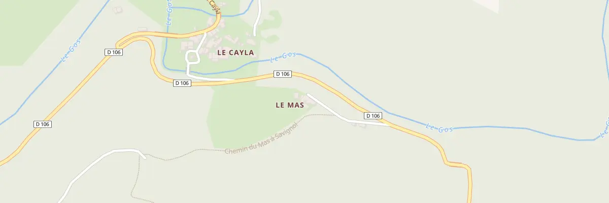 Plan du 5110 Le Mas à Martrin