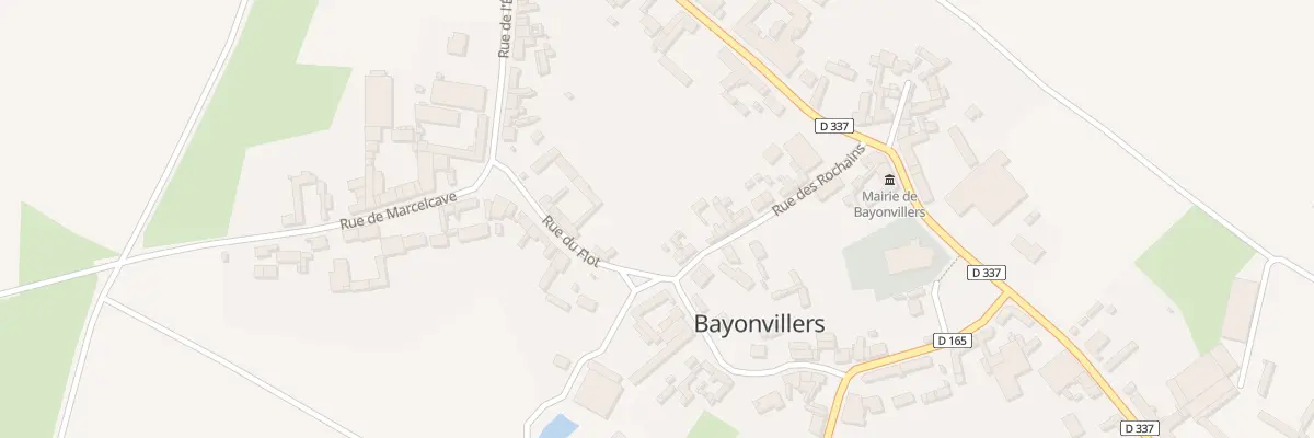 Plan du 16 Rue des Rochains à Bayonvillers