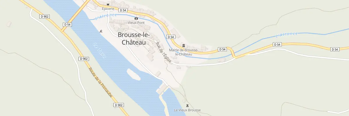Plan du 5189 Brousse Le Chateau à Brousse-le-Château