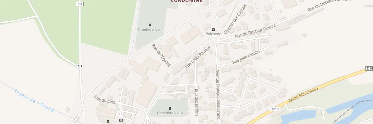 Plan du 10 Rue Louis Pasteur à Puichéric