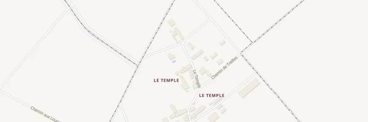 Plan du 17 Le Temple à Mignères