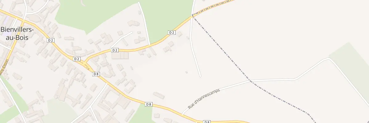 Plan du 5001F Rue de Monchy à Bienvillers-au-Bois