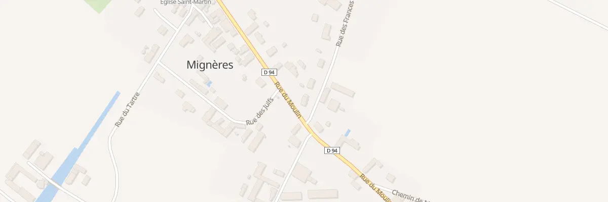 Plan du 1 Rue des Frances à Mignères