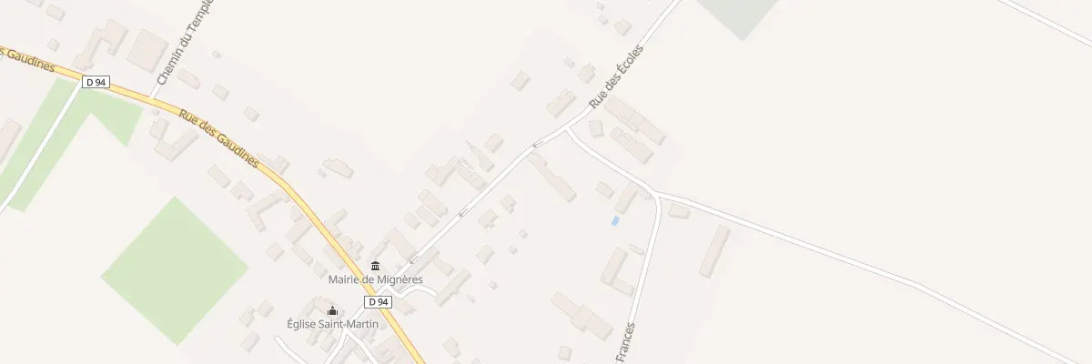 Plan du 23 Rue des Frances à Mignères
