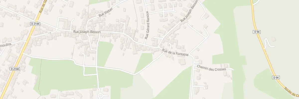 Plan du 74 Rue Joseph Besson à Désertines
