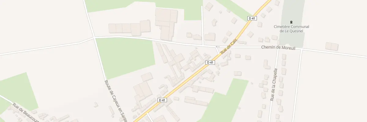 Plan du 31 Rue de Caix au Quesnel