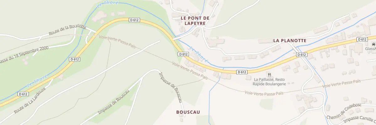 Plan du 74 Av Charles De Gaulle à Labastide-Rouairoux
