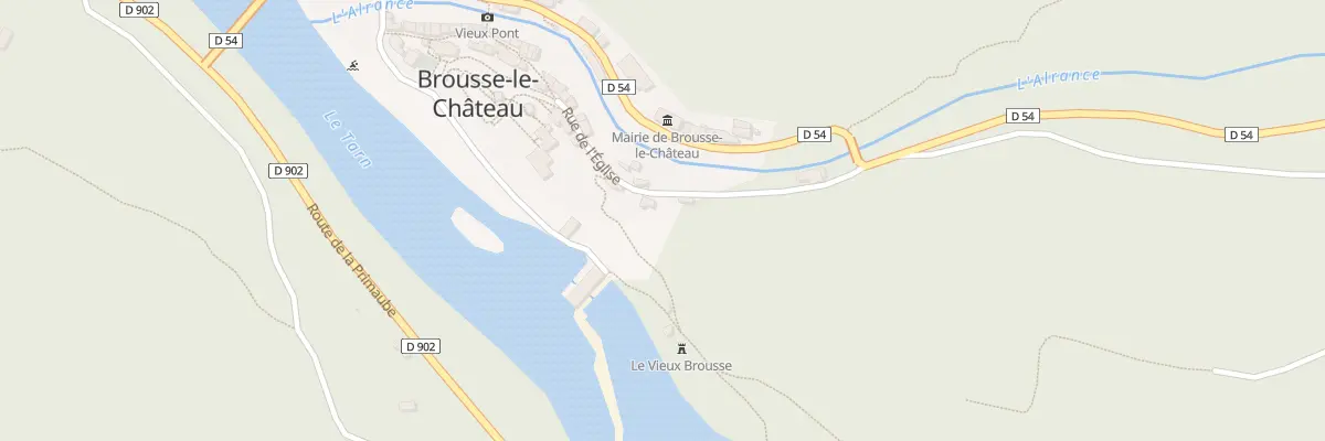Plan du 5036 Brousse Le Chateau à Brousse-le-Château
