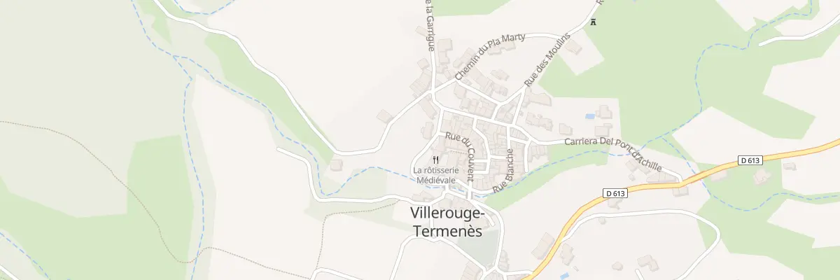 Plan du 16 Rue Carriera Del Covent à Villerouge-Termenès