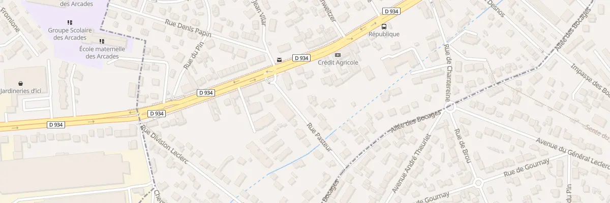 Plan du 1B Rue Pasteur à Brou-sur-Chantereine