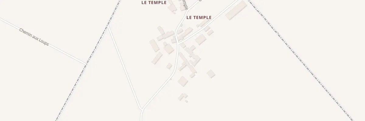 Plan du 20 Le Temple à Mignères