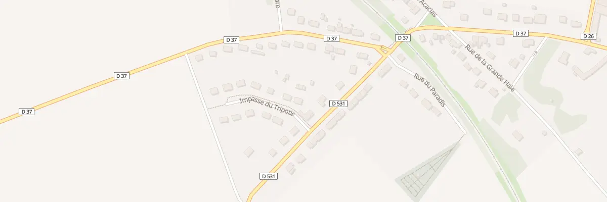 Plan du 2 Imp du Tripotis à Moyenneville