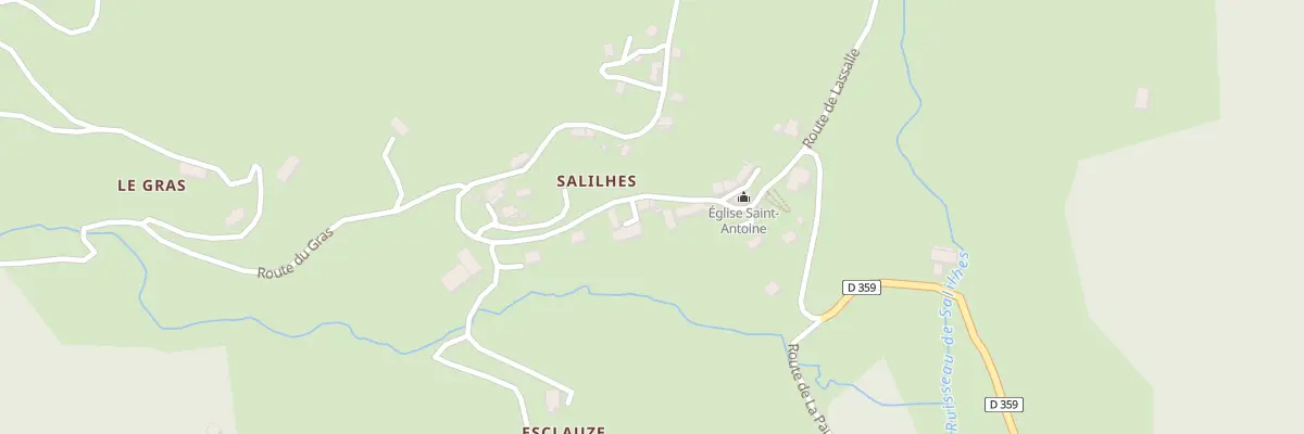 Plan du 5283 Salilhes à Thiézac