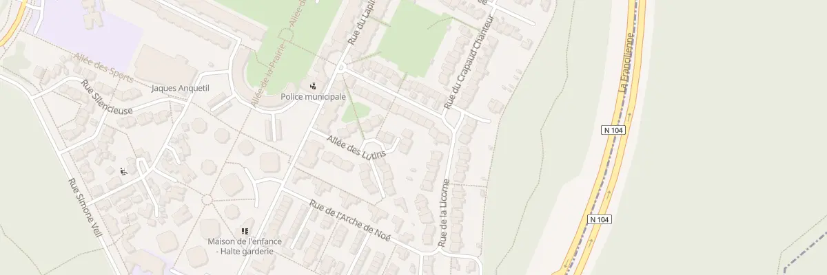 Plan du 12 All des Lutins à Émerainville
