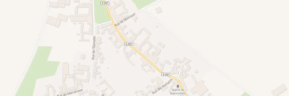 Plan du 12 Rue de la Place à Bayonvillers