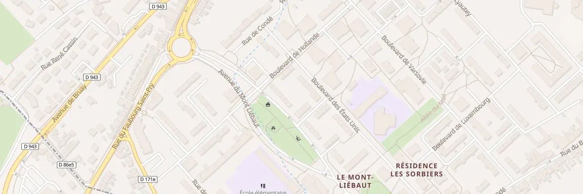Plan du 11 Av du Mont Liébaut à Béthune