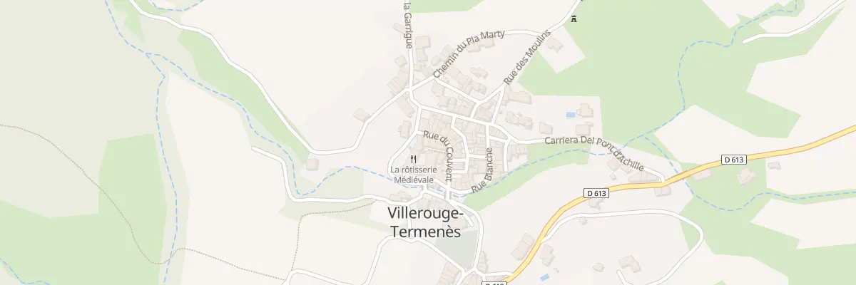 Plan du 2 Rue Calada Del Castel à Villerouge-Termenès