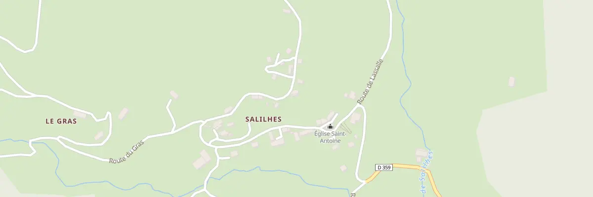 Plan du 5289 Salilhes à Thiézac