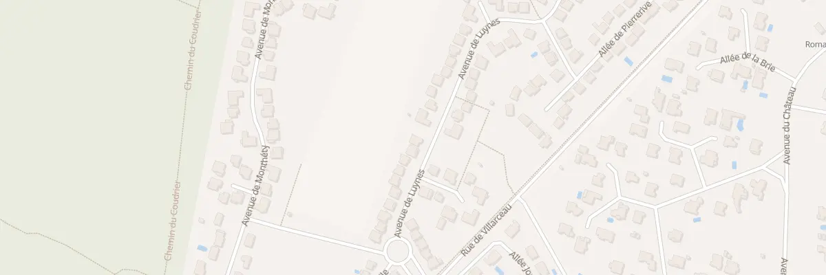 Plan du 25 Av de Luynes à Lésigny