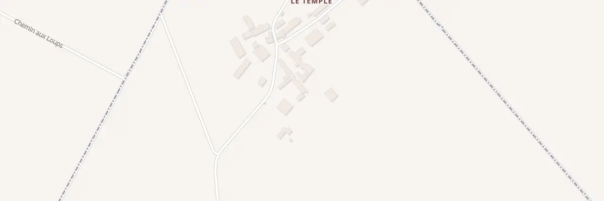 Plan du 18 Le Temple à Mignères