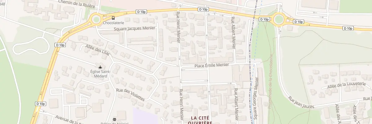 Plan du 223 Rue Henri Menier à Noisiel