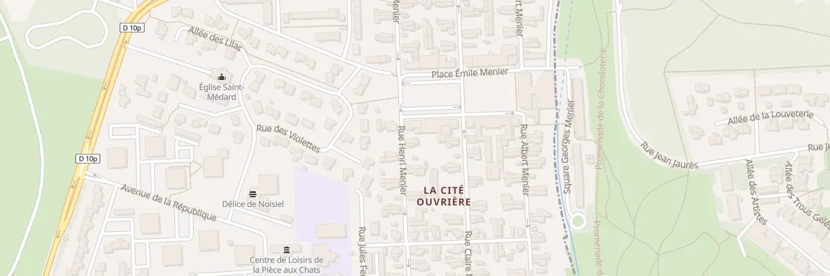Plan du 231 Rue Henri Menier à Noisiel