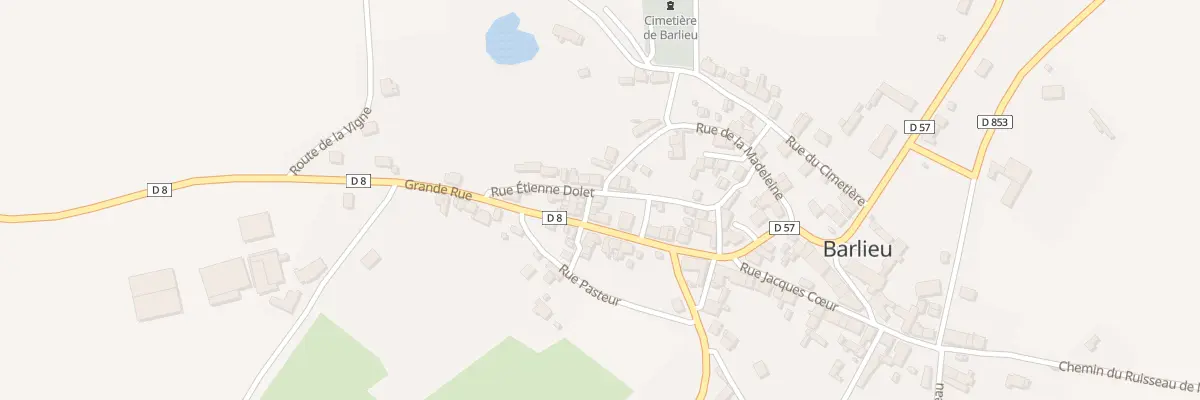 Plan du 16 Grande Rue à Barlieu