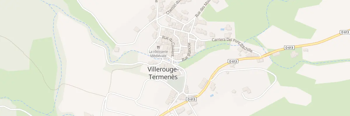 Plan du 1 Rue Carriera Del Covent à Villerouge-Termenès