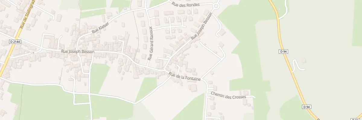Plan du 86 Rue Joseph Besson à Désertines