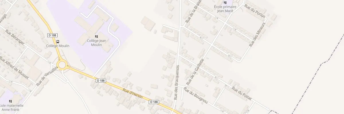 Plan du 43 Rue des Bracquenois à Barlin