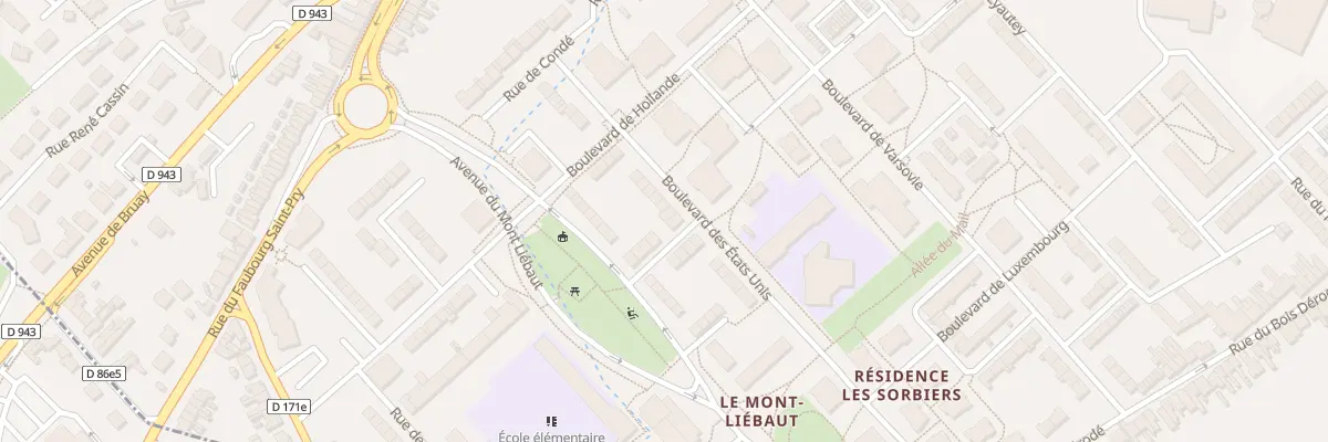 Plan du 24 Bd des Etats-unis à Béthune