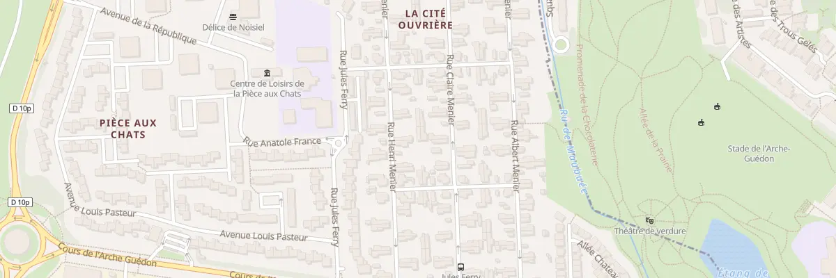Plan du 268 Rue Henri Menier à Noisiel