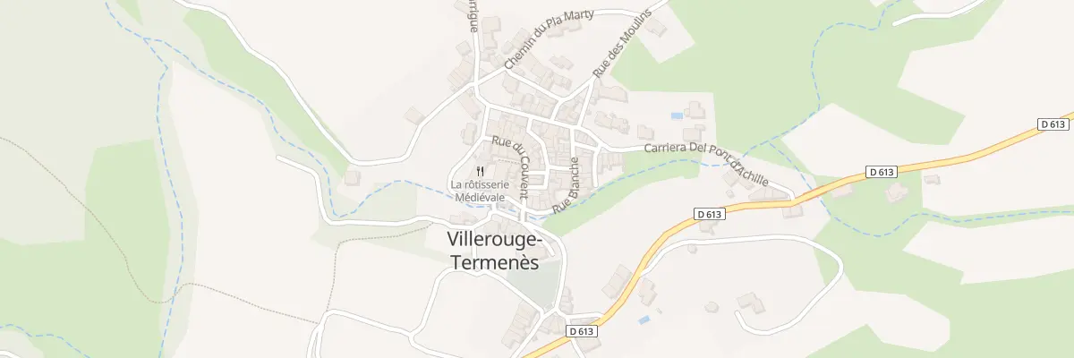Plan du 3 Rue Carriera Del Covent à Villerouge-Termenès
