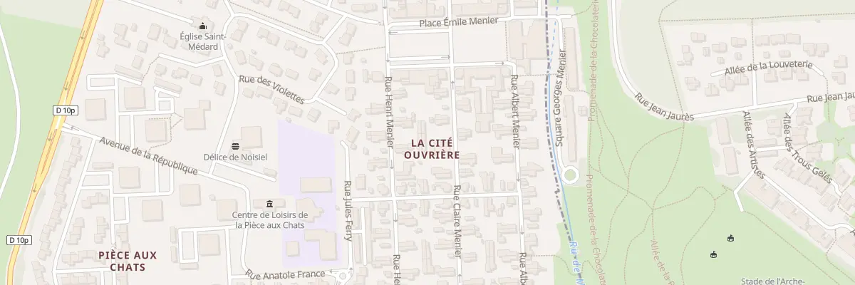 Plan du 141 Rue Claire Menier à Noisiel