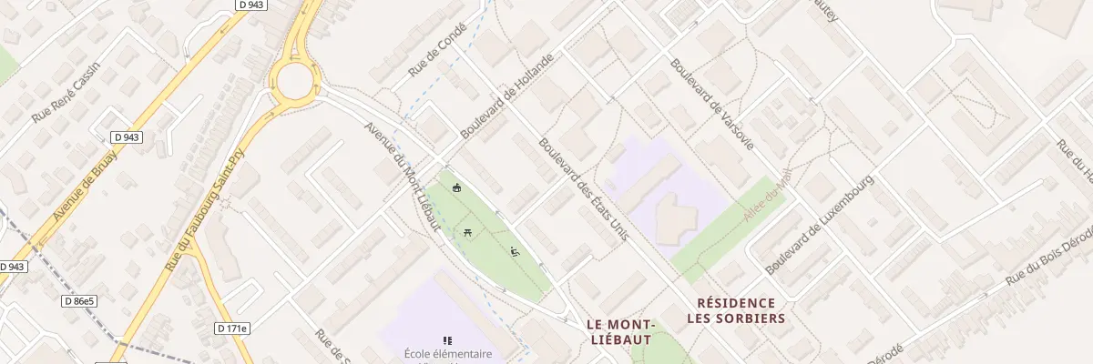 Plan du 26 Bd des Etats-unis à Béthune