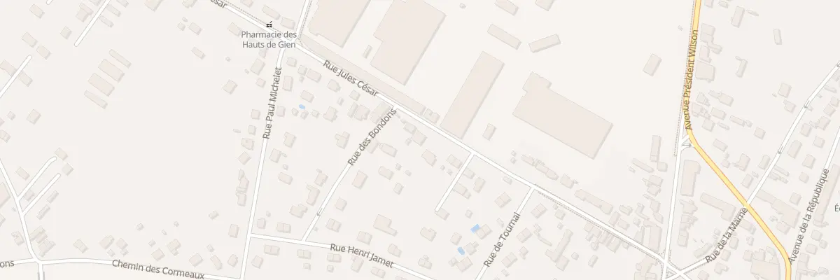 Plan du 25 Rue Jules César à Gien