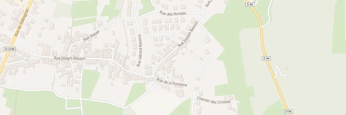 Plan du 92 Rue Joseph Besson à Désertines