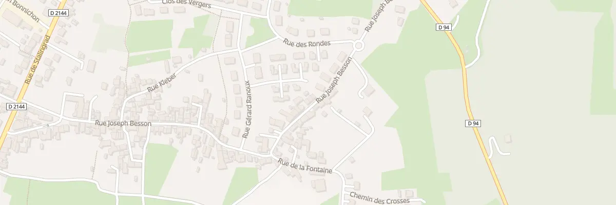 Plan du 107 Rue Joseph Besson à Désertines