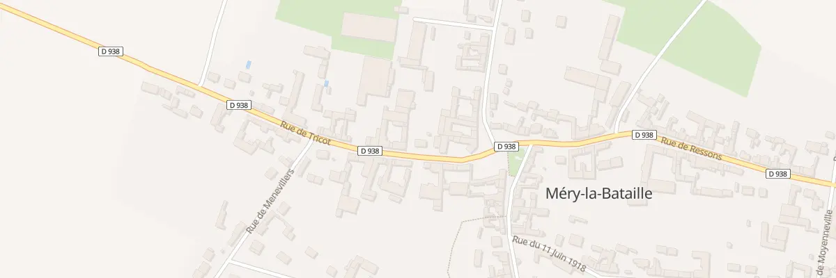 Plan du 6 Rue de Tricot à Méry-la-Bataille
