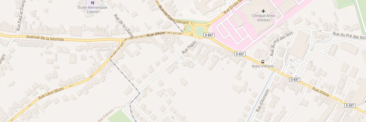 Plan du 61 Rue Pepin à Béthune