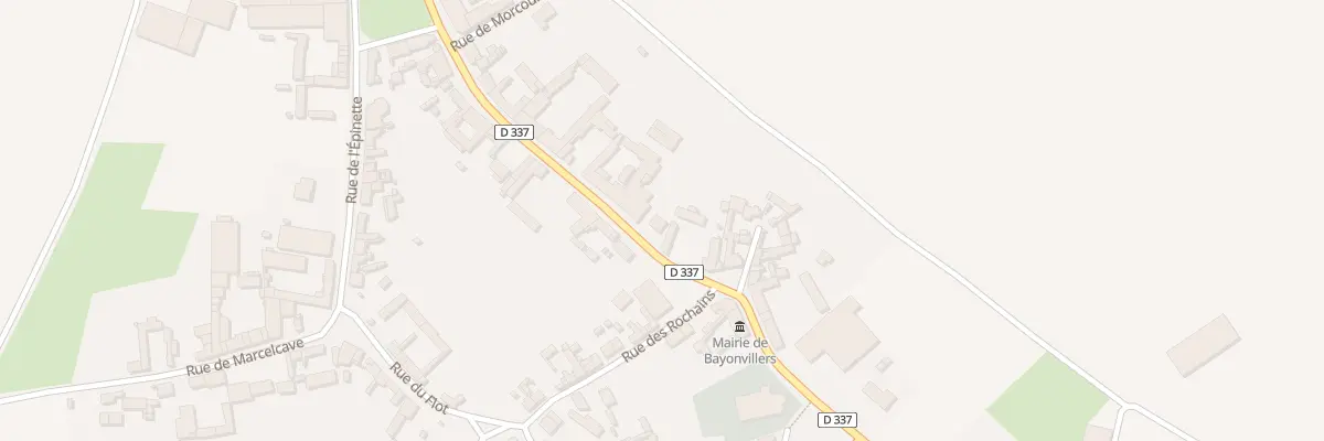 Plan du 8 Rue de la Place à Bayonvillers