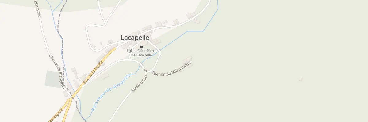 Plan du 125 Che de Villegoudou à Lacapelle-Escroux