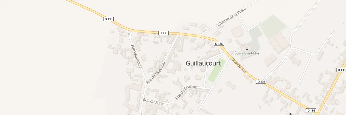 Plan du 10 Rue du Maréchal à Guillaucourt