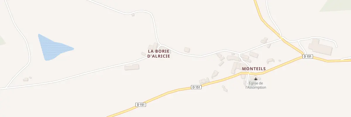 Plan du 5103 La Borie d’Alricie à La Serre