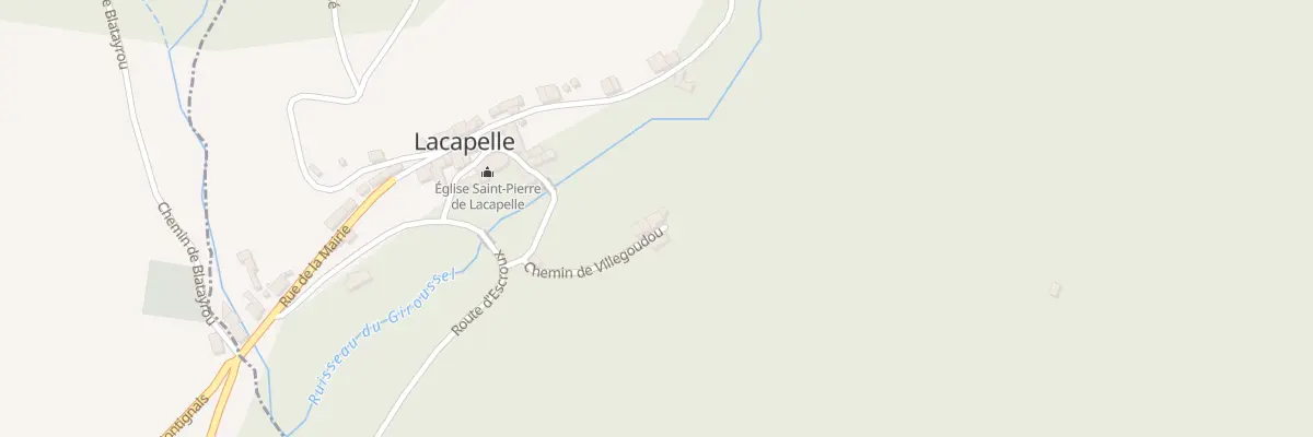 Plan du 145 Che de Villegoudou à Lacapelle-Escroux