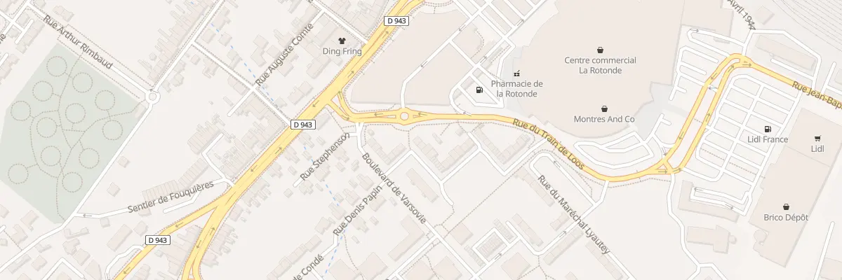 Plan du 7 Rue du Maréchal Lyautey à Béthune