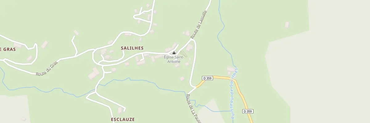 Plan du 5294A Salilhes à Thiézac