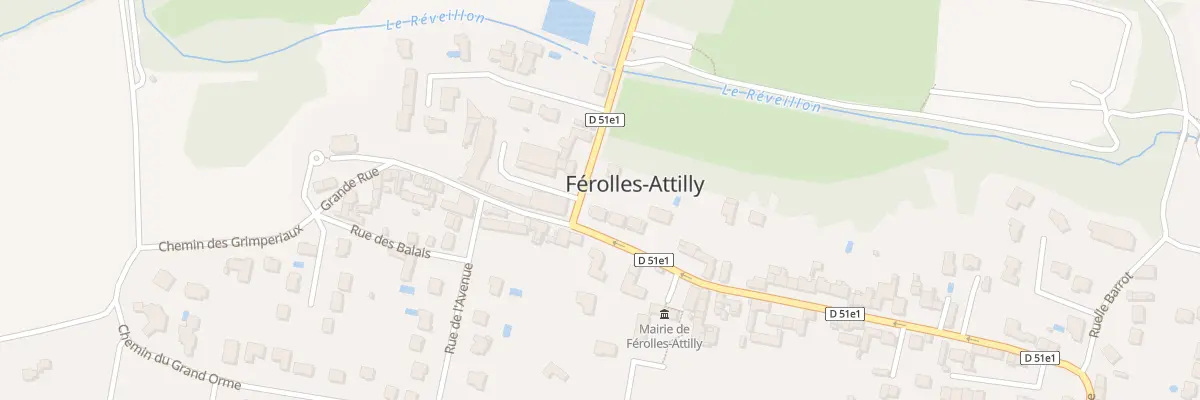 Plan du 8 Gr Grande Rue à Férolles-Attilly