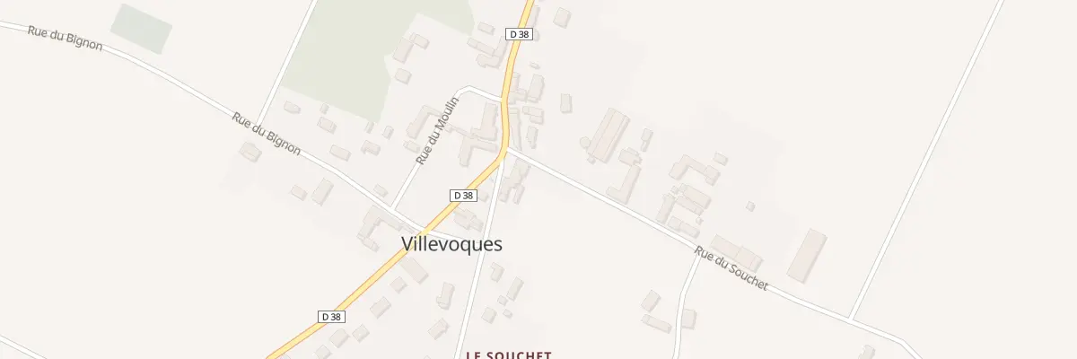 Plan du 1 Rue du Souchet à Villevoques