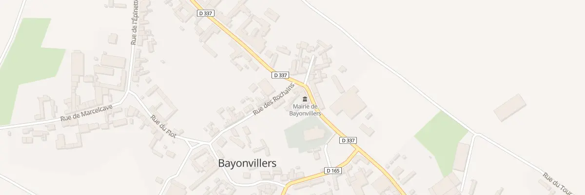 Plan du 1 Rue des Rochains à Bayonvillers